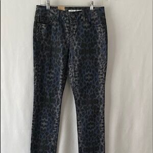 NWT DKNY Women’s Jeans Sze 2 Leopard Print Jegging